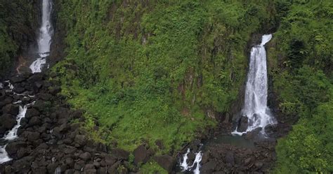 Trafalgar Waterfalls in Dominica, Caribbean Islands 8666601 Stock Video at Vecteezy