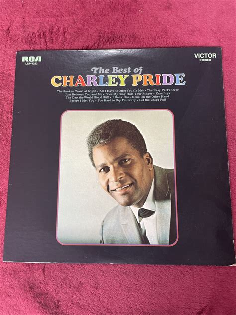 The Best of Charley Pride - RCA LSP - 4223 1969 LP Country Vinyl Record ...