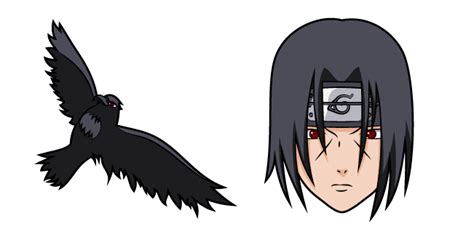 Naruto Itachi Uchiha And Crow Cursor Custom Cursor Itachi Uchiha