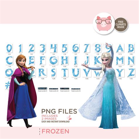 Frozen Numbers Png Letters Images Frozen Birthday Tshirt Digital