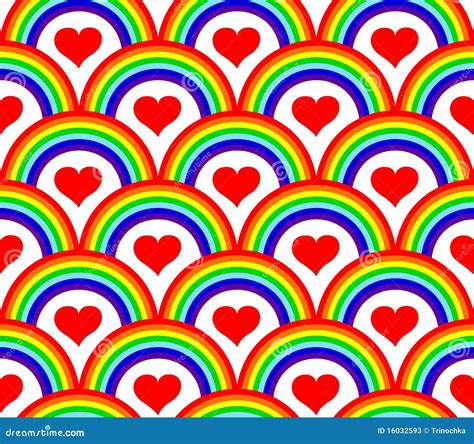 Seamless Rainbow Pattern Stock Vector Illustration Of Pattern