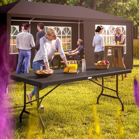 Casaria Table De Camping Pliante En Plastique X X Cm Table De