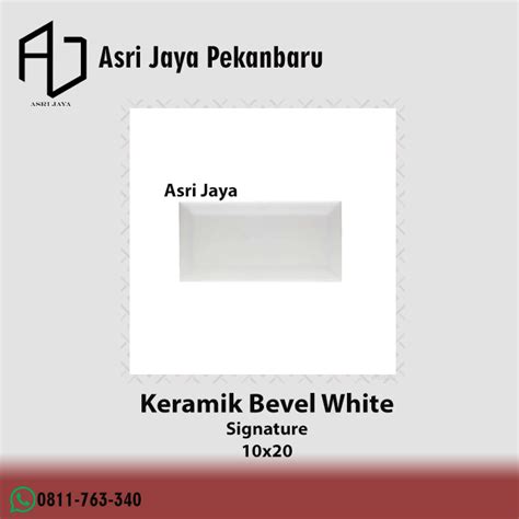 Jual Keramik Subway Bevel Mulia Signature Bevel Metro White X Kw