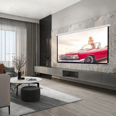 72inch hd projector screen 16 9 home cinema theatre projection portable screen – Artofit