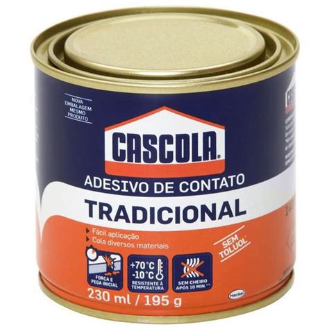 KIT 3 Cascola Tradicional Sem Toluol Cola De Contato De Alta