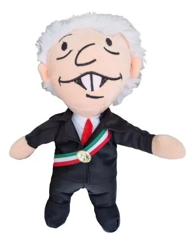 Peluche De Amlo Banda Presidencial Peje Muñeco Premium Meses sin interés