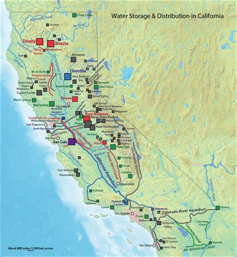 California Reservoirs Map | Free Printable Maps