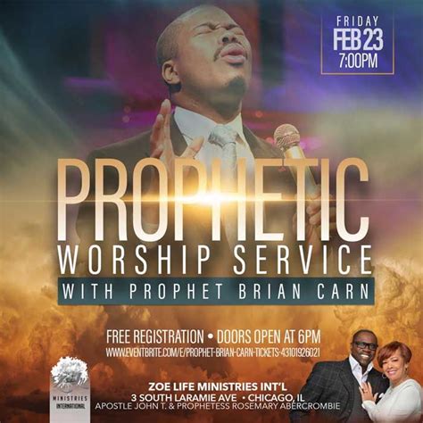 Zoe Life Ministries International Presents A Prophetic Worship Service