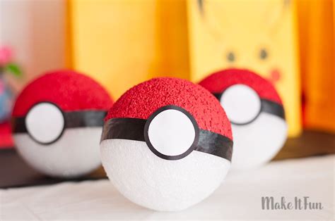 Easy DIY Pokémon Poké Balls