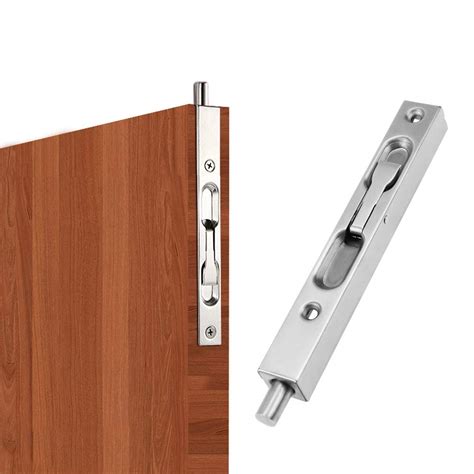 Kingyh Inch Door Flush Bolt Latch Lock Stainless Steel Concealed