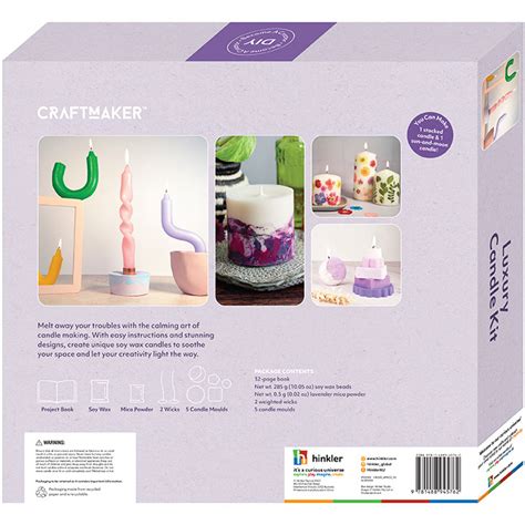 Craft Maker Luxury Candle Kit Craft Kits Art Craft Adult Hinkler