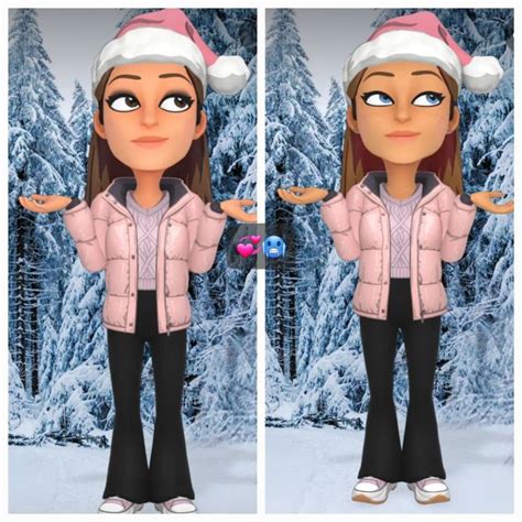 Winter Bitmoji Outfit For Bfs Snapchat Girls Christmas Bitmoji