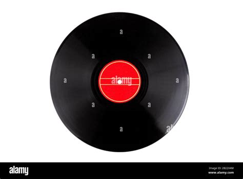 Simple Clean Clear Vinyl Record Template Disc With A Empty Blank