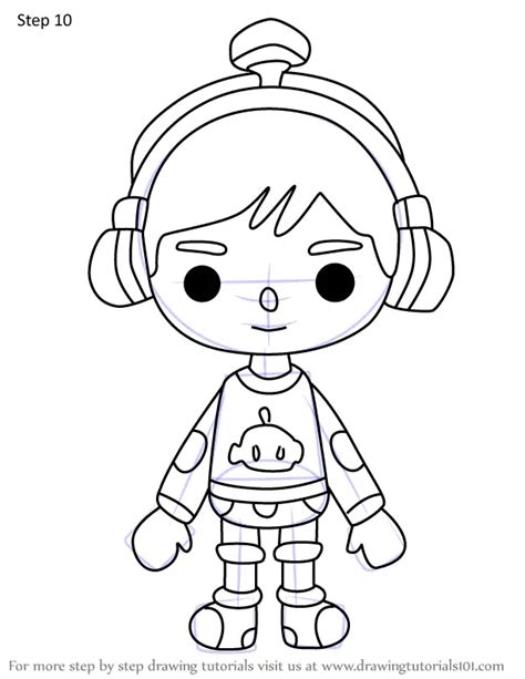 How To Draw Sean From Toca Life World Toca Life World Step By Step