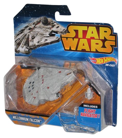 Star Wars Hot Wheels Starship Millenium Falcon 2014 Mattel Vehicle Toy Card Wear Walmart