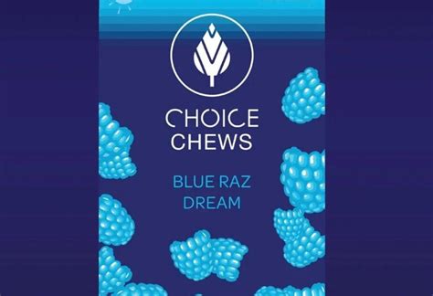 Blue Razz Dream Sativa Gummies Choice Chews Bacco Farms Flints