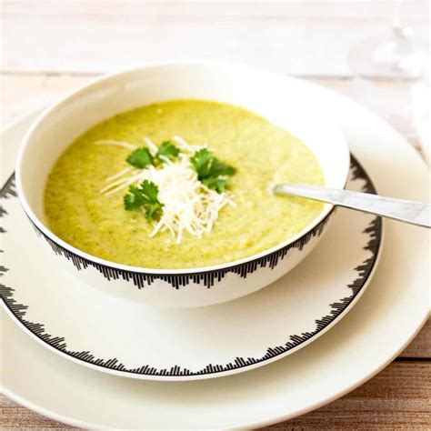 Easy Cream Of Broccoli Soup With Parmesan Cheese Veena Azmanov