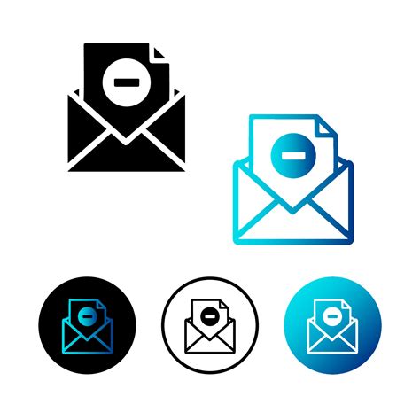 Abstract Email Unsubscribe Icon Illustration 4748354 Vector Art at Vecteezy