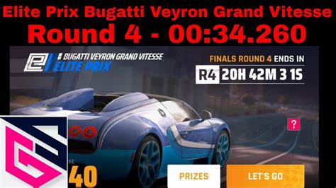 Asphalt Elite Prix Bugatti Veyron Grand Vitesse Round