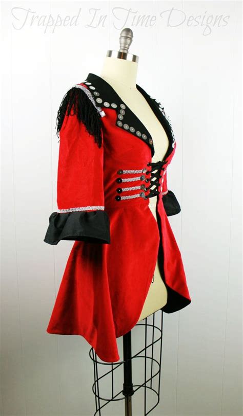 Ringmaster Costume Ringleader Costume Womens Ringmaster Etsy