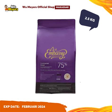 Jual Embassy Chocolate Continental Blend Dark Chocolate Couverture