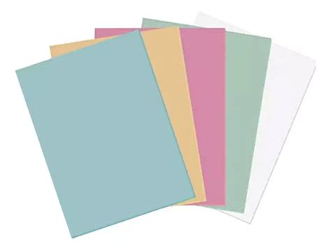 Kit Un Papel Cartolina Cm X Cm Sortidos Escolar Cor Liso