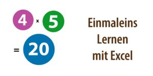 Kleines Und Gro Es Einmaleins Mit Excel