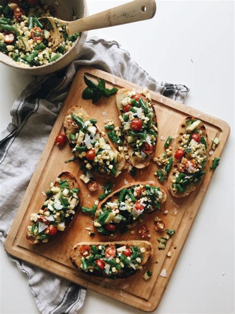 Grilled Summer Vegetable Bruschetta Bev Cooks