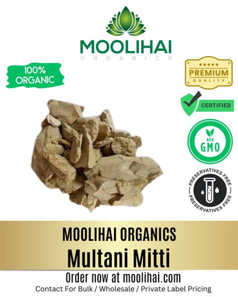 100 Natural Organic Raw Fuller S Earth Multani Mitti Indian Bentonite