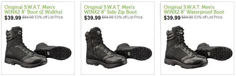 Original S.W.A.T. Tactical Boots - $39.99 ($6 flat S/H or Free shipping for Amazon Prime members ...