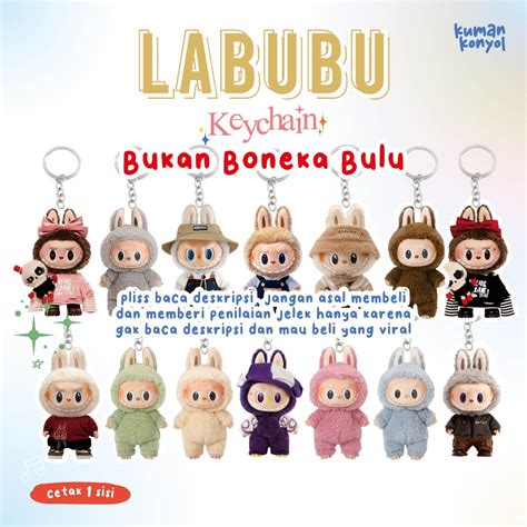 Jual Akrilik Bukan Boneka Bulu Gantungan Kunci Labubu Labubu Keychain