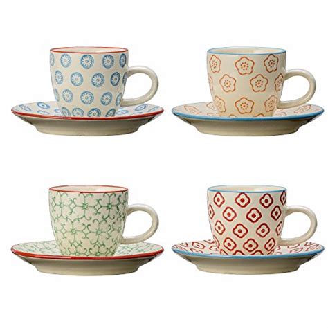 Bloomingville EMMA Espressotassen 4er Set Retro Stuhl