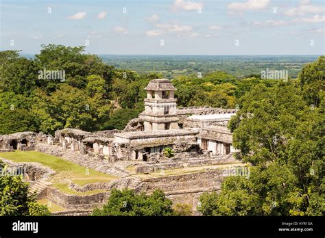 Palenque M Xico De Noviembre Un Alto Ngulo De Visualizaci N Del