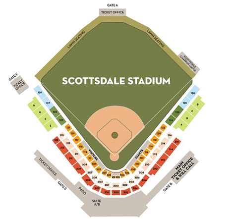 Seating Chart for SF Giants at Scottsdale Stadium