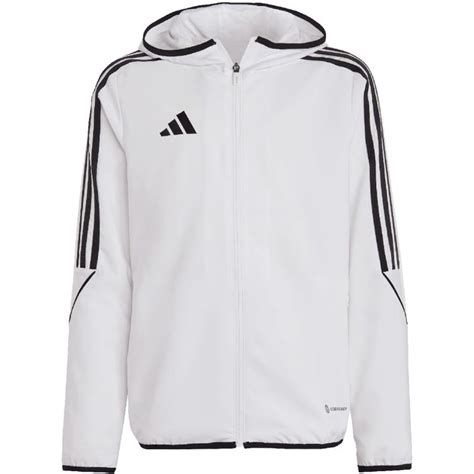 Kurtka adidas Tiro 23 League Windbreaker Jr kolor Biały rozmiar 116cm