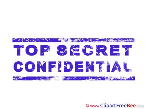 Confidential Cliparts Stamp for free