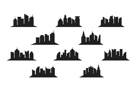 Skyscraper Silhouette Element 19472432 Vector Art at Vecteezy