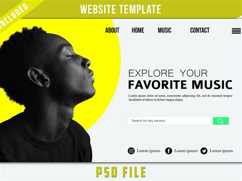 Website template design by Parthapixel on Dribbble