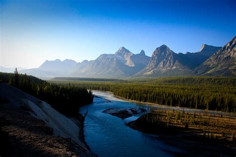 valley river forest scenic landscape nature mountain hd wallpaper