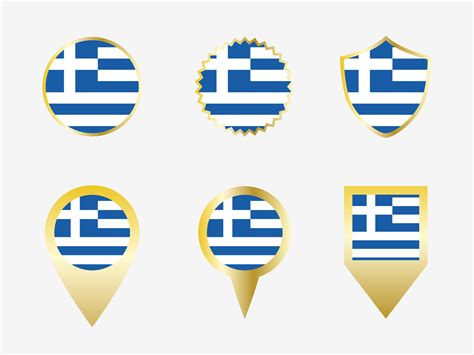 Vector flag set of Greece. 22805341 Vector Art at Vecteezy