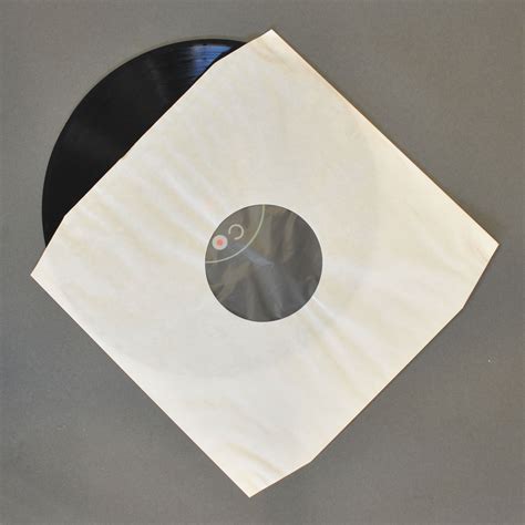 12″ White Paper Polylined Sleeve Zepp Records