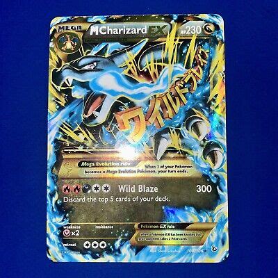 Pok Mon Mega Charizard Ex Flashfire Holo Secret Rare Nm