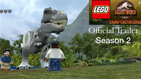 Jurassic World Camp Cretaceous Season 2 Trailer In Lego Youtube