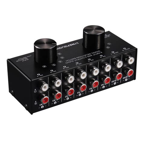 Rca Audio Selector Audio Input Signal Selector Switch Support 6 In 2 Out And 2 In 6 Out Rca Ports