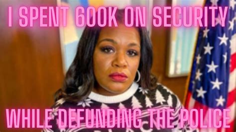 Cori Bush Spent 600k On Security While Defunding Police Youtube