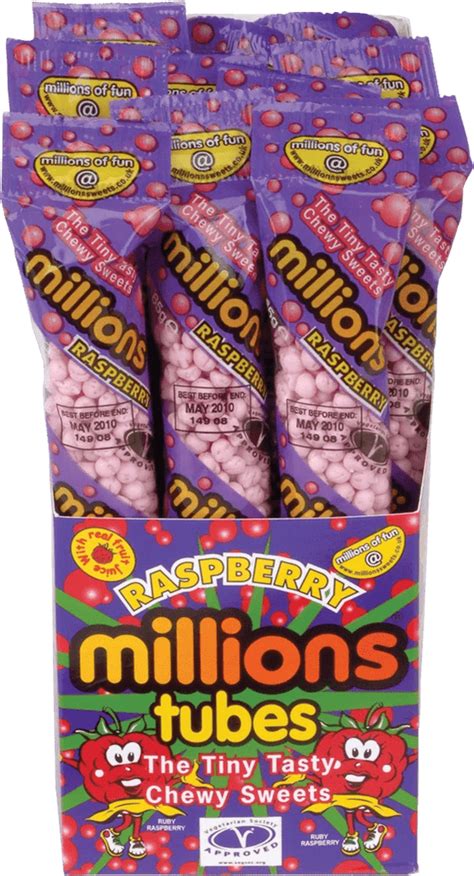 Millions Raspberry 60g — Joys Delights Lolly Shop Online