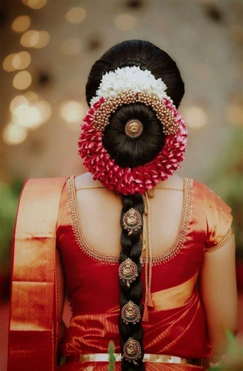 Pin By Surya On Hair South Indian Wedding Hairstyles Indian Bride Hairstyle Indian Bridal