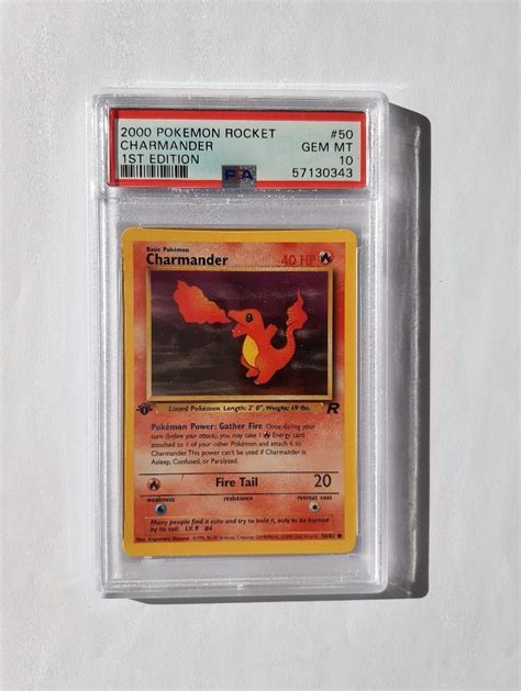 Psa Pokemon Charmander Rocket St Edition Bydgoszcz Kup