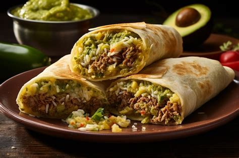 Premium Ai Image New Mexico Green Chile Breakfast Burritos