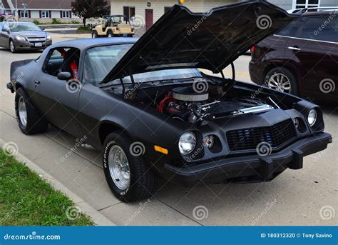 Flat Black Chevrolet Camaro Z28 Editorial Image Image Of Fast